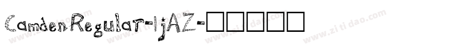 CamdenRegular-1jAZ字体转换
