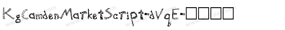 KgCamdenMarketScript-dVqE字体转换