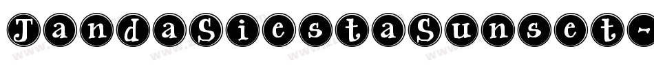 JandaSiestaSunset-rW98字体转换