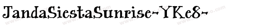JandaSiestaSunrise-YKe8字体转换