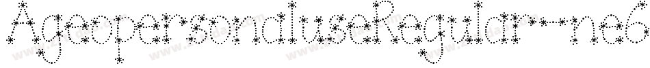 AgeopersonaluseRegular-ne6M字体转换