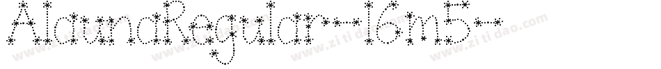 AlaunaRegular-l6m5字体转换