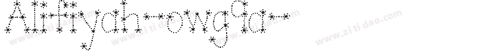 Alifiyah-owg9a字体转换