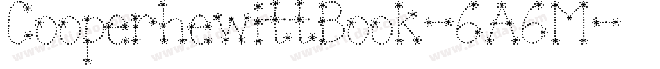 CooperhewittBook-6A6M字体转换