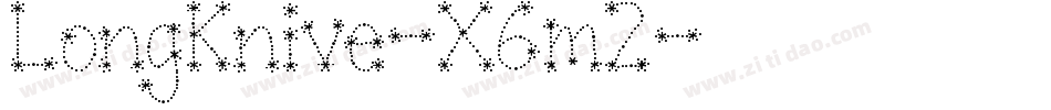 LongKnive-X6m2字体转换 LongKnive-X6m2字体转换