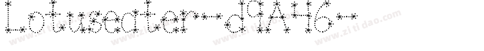 Lotuseater-d9A46字体转换