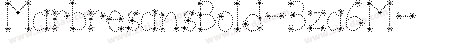 MarbresansBold-3za6M字体转换