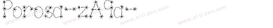 Porosa-zA9a字体转换 Porosa-zA9a字体转换