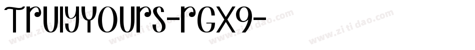 TrulyYours-rGx9字体转换