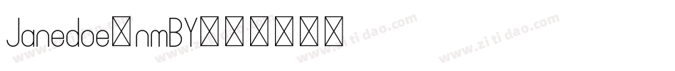 Janedoe-nmBY字体转换