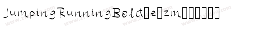 JumpingRunningBold-e8zm字体转换