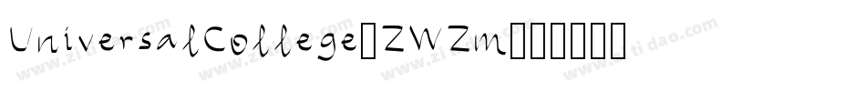 UniversalCollege-ZWZm字体转换