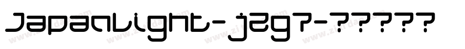 JapanLight-j2g7字体转换