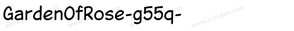 GardenOfRose-g55q字体转换