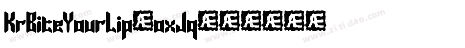 KrBiteYourLip-oxJq字体转换