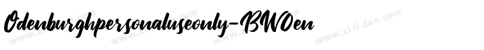 Odenburghpersonaluseonly-BW0en字体转换