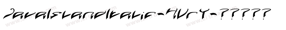 JavaIslandItalic-4VrY字体转换