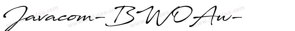 Javacom-BW0Aw字体转换