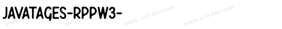 Javatages-RppW3字体转换