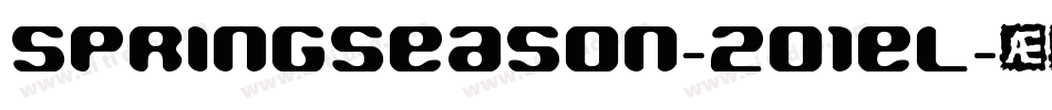 SpringSeason-2O1el字体转换