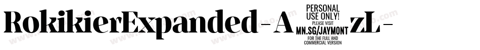 RokikierExpanded-A2zL字体转换