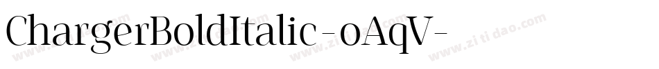 ChargerBoldItalic-oAqV字体转换