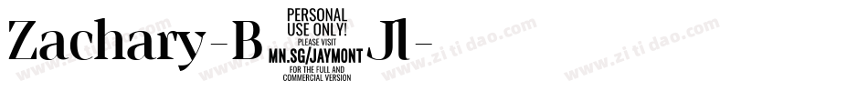 Zachary-B0Jl字体转换