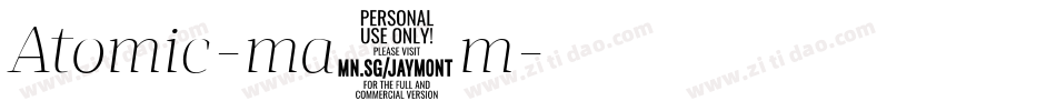 Atomic-ma3m字体转换