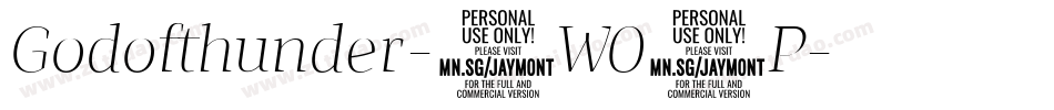 Godofthunder-0WO1P字体转换