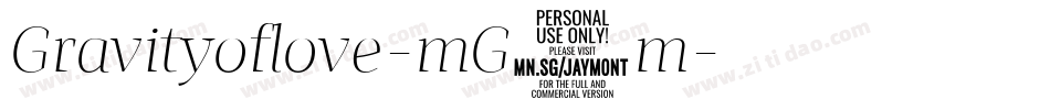 Gravityoflove-mG3m字体转换 Gravityoflove-mG3m字体转换