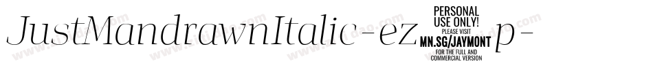 JustMandrawnItalic-ez1p字体转换