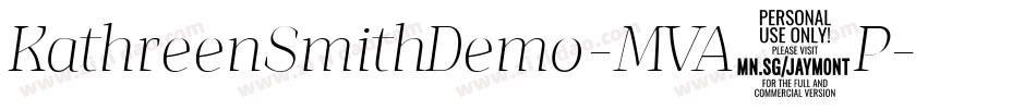 KathreenSmithDemo-MVA1P字体转换