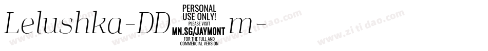 Lelushka-DD3m字体转换