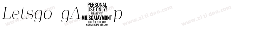 Letsgo-gA1p字体转换
