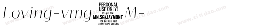 Loving-vmg3M字体转换 Loving-vmg3M字体转换
