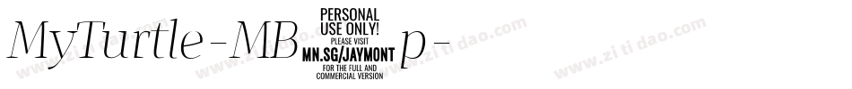 MyTurtle-MB1p字体转换