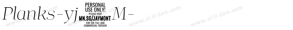 Planks-yj3M字体转换