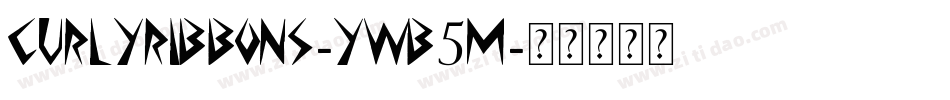 Curlyribbons-ywB5M字体转换