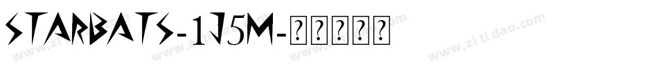 Starbats-1j5M字体转换 Starbats-1j5M字体转换
