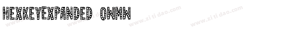 HexkeyExpanded-2OWmW字体转换