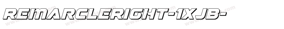 RemarcleRight-1XjB字体转换