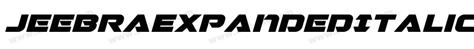 JeebraExpandedItalic-LdXE字体转换