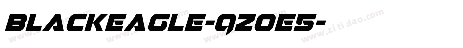 Blackeagle-qZ0e5字体转换