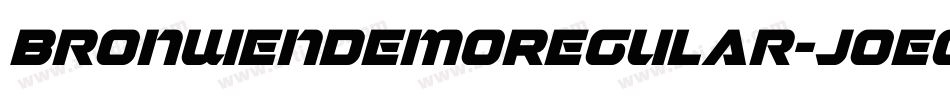BronwenDemoRegular-j0e0字体转换
