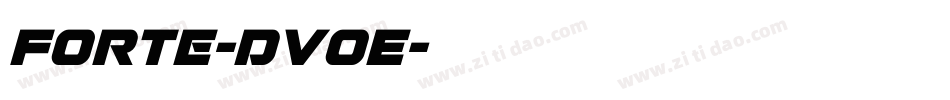 Forte-dv0E字体转换