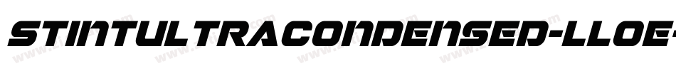 StintUltraCondensed-lL0e字体转换
