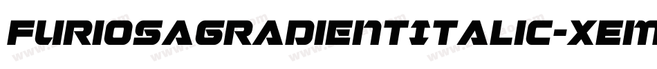 FuriosaGradientItalic-xEmV字体转换