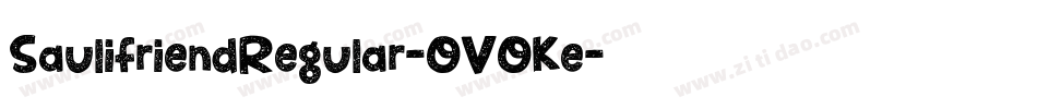 SaulifriendRegular-OVOKe字体转换