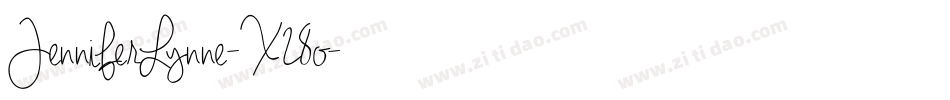 JenniferLynne-X28o字体转换