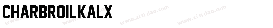 Charbroil-KAlX字体转换
